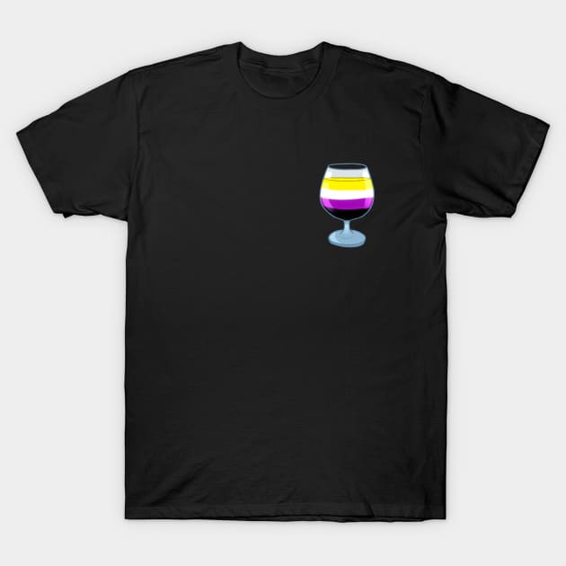 Nonbinary cocktail #4 T-Shirt by gaypompeii